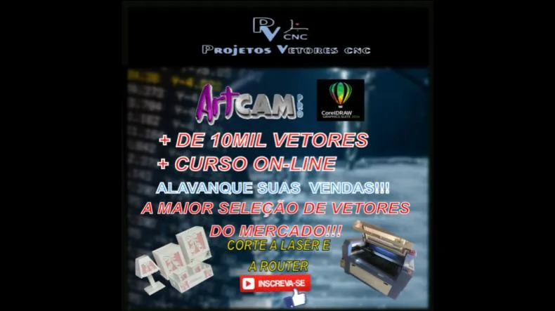 Curso Projetos Vetores CNC Funciona? Curso Projetos Vetores CNC Vale a Pena?